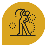 man stretching Icon